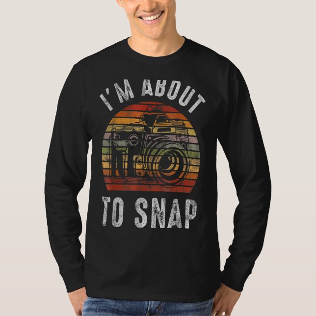 Jag är på väg att fästa kameravotografiet för Retr T Shirt (Framsida)