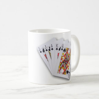 Jag är på väg Ensam! Perfekt Euchre Hand Kaffemugg