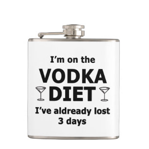 Jag är på Vodka Diet Fickplunta