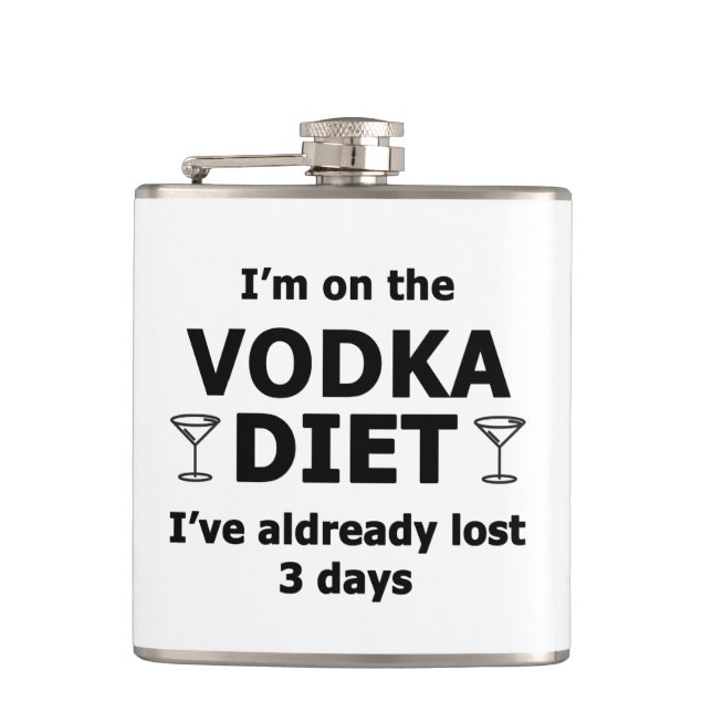Jag är på Vodka Diet Fickplunta (Framsidan)