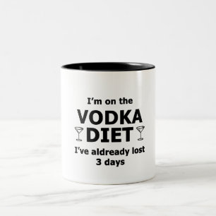 Jag är på Vodka Diet Två-Tonad Mugg