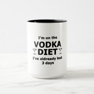 Jag är på vodka-dieten mugg