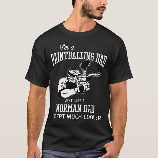 Jag är PAINTBALLING PAPPA T Shirt (Framsida)