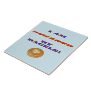 Jag är påkörd av Bagels Kakelplatta