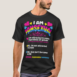 JAG ÄR PANSEXUAL Pride Humor Joke LGBT  T Shirt