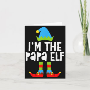 Jag är Papa Elf Tröja Män Matchande Elf Papa Jul Kort
