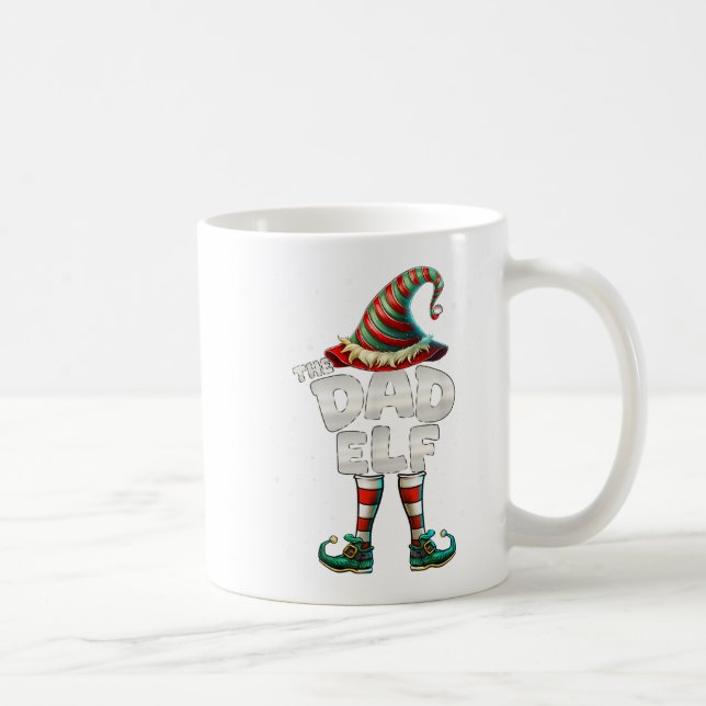 Jag är Pappa Elf-familjens matchningsgrupp jul Kaffemugg (Höger)