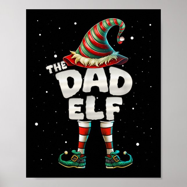 Jag är Pappa Elf-familjens matchningsgrupp jul Poster (Framsidan)