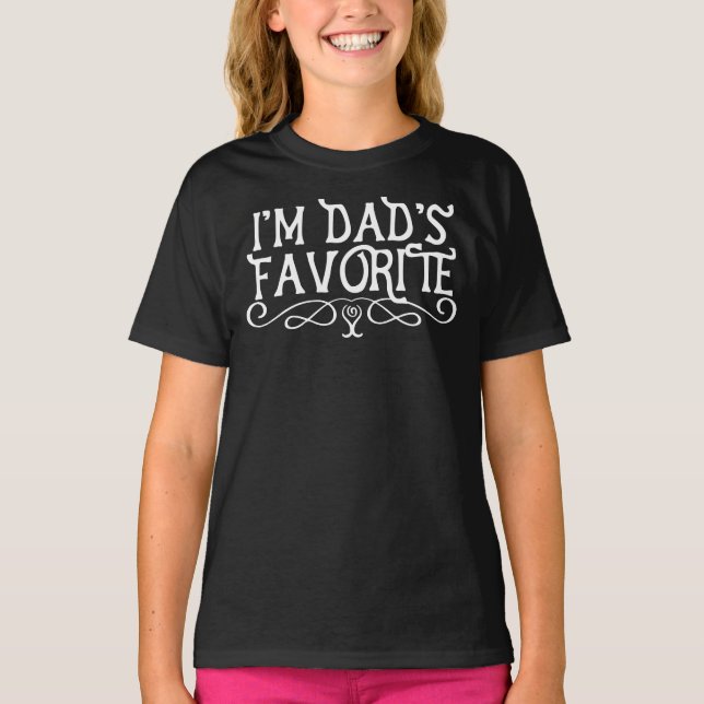 Jag är Pappa får favoritorit-Mörk Tröja (Framsida)