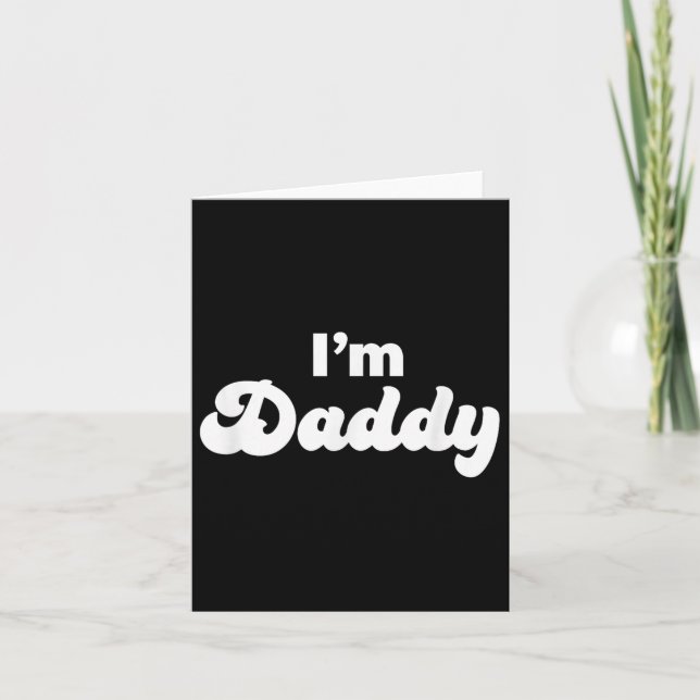 Jag är Pappa, Kul, Vuxen, Fars dag-present  Kort (Framsida)