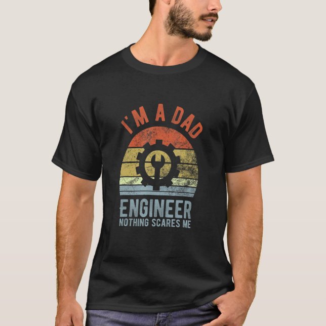 Jag är Pappa och Ingenjör För manar Far T Shirt (Framsida)