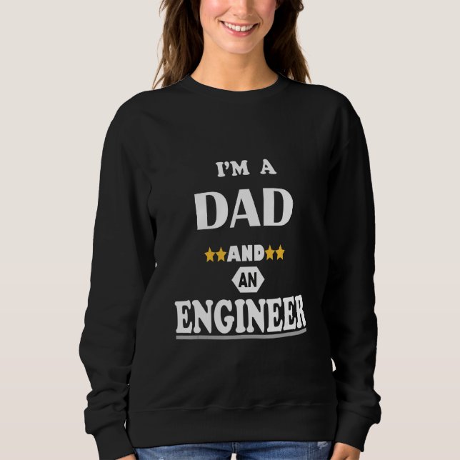 Jag är Pappa och Ingenjör T Shirt (Framsida)
