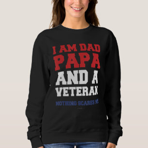 Jag är Pappa Pappa och en veteran T Shirt Patrioti