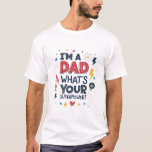 "Jag är Pappa, vad är din supermakt?" - Lustigt. T Shirt<br><div class="desc">"Jag är Pappa, vad är din supermakt?" T-shirt är ett måste för alla pappa som vet att det är en supermakt i sig att vara far! Oavsett om du är ute med barnen eller slappnar av hemma, tillför den här garantin lite roligt till din dag när du visar upp ditt...</div>