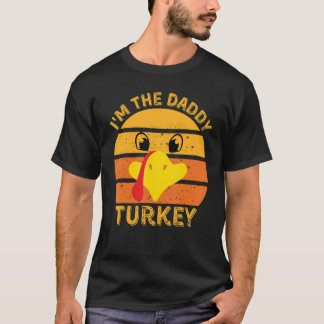 Jag är Pappan Kalkon Ansikte Glad Thanksgiving Fam T Shirt