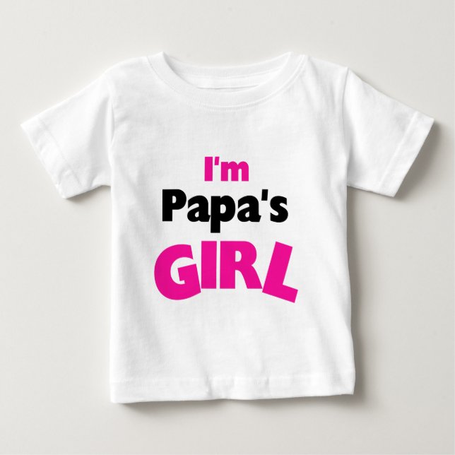 Jag är Pappas flicka T Shirt (Framsida)