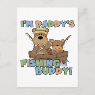 Jag är Pappor Fishing Buddy T-shirts och presenter Vykort