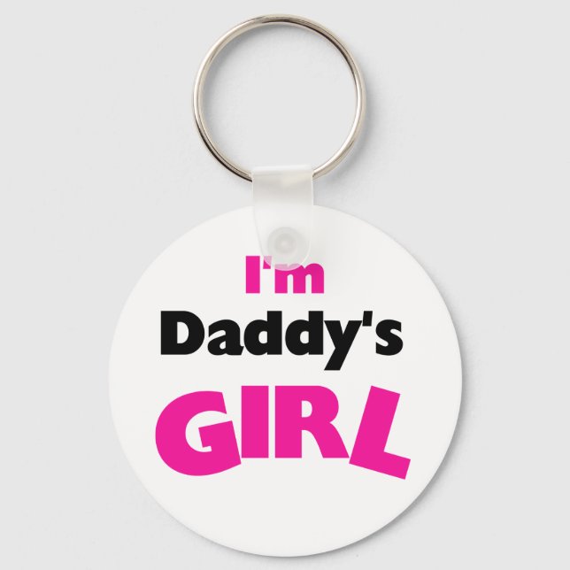 Jag är Pappor Girl Keychain Nyckelring (Framsida)