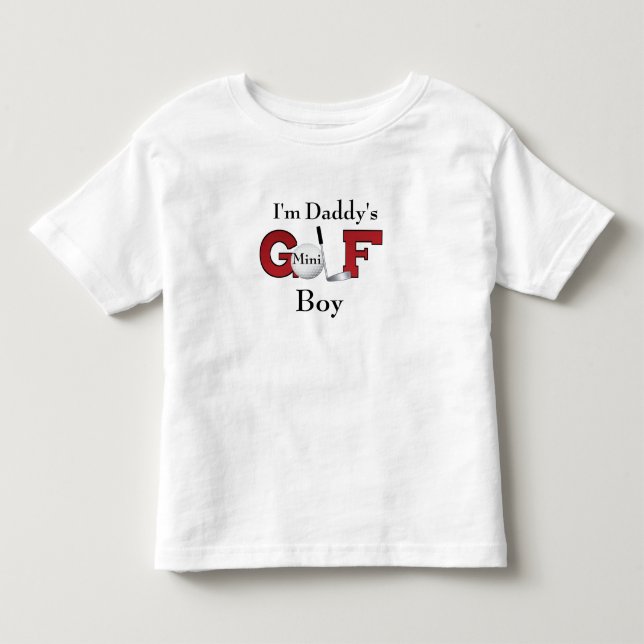 Jag är Pappor Mini Golf Boy Tee Shirt (Framsida)