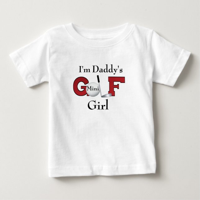 Jag är Pappor Mini Golf Girl Tee (Framsida)