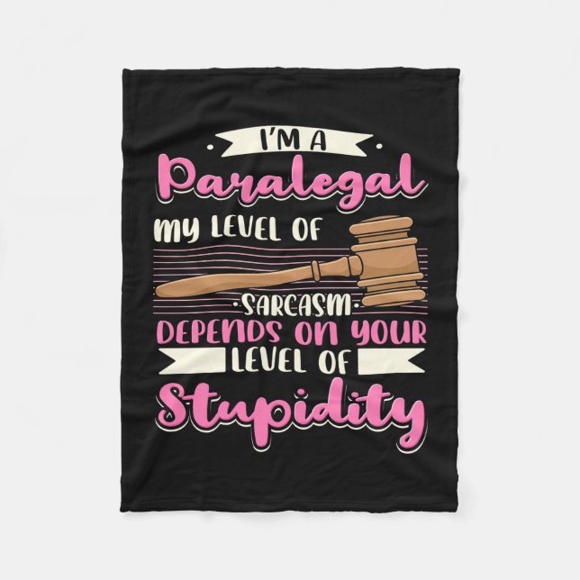 Jag är Paralegal Fleecefilt (Framsidan)