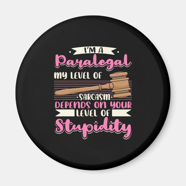Jag är Paralegal Magnet (Framsidan)