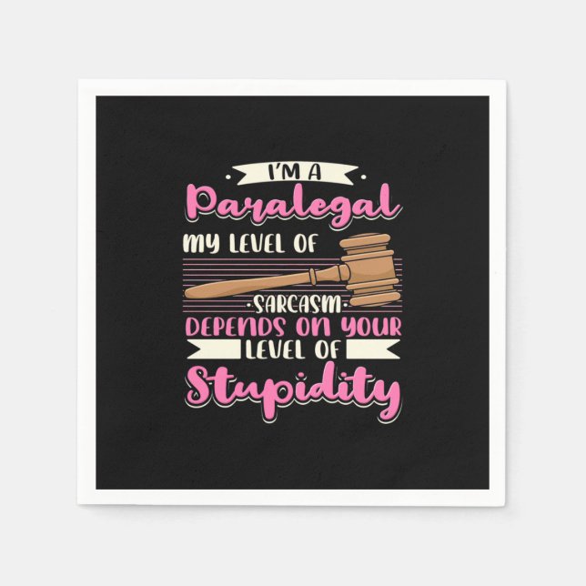 Jag är Paralegal Pappersservett (Framsidan)