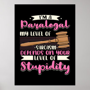 Jag är Paralegal Poster