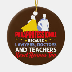 Jag är ParaProfessional Julgransprydnad Keramik