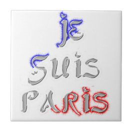 Jag Är Paris Konsttryck Kakelplatta