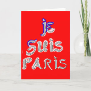 Jag Är Paris Konsttryck Kort