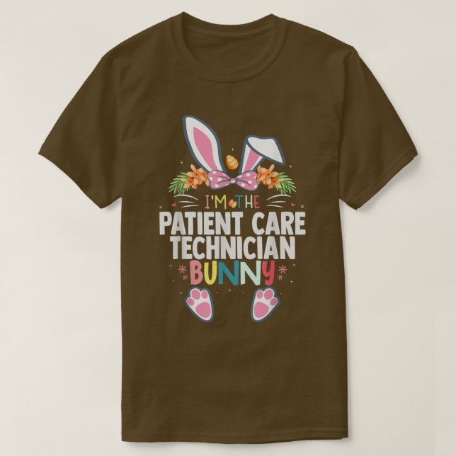 Jag är patientvårdsfacket Påsk Dag R T Shirt (Design framsida)