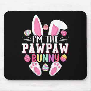 Jag är Pawpaw Bunny Shirt Rolig Påskdag Familj Musmatta