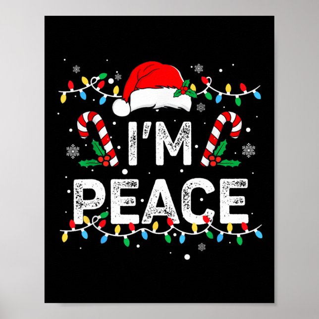 Jag är Peace I-Kom i Peace Funny Matching Couple C Poster (Framsidan)