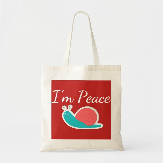Jag är Peace Tygkasse (Framsidan)