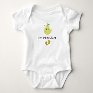 Jag är Pear-Fect, Baby Fruit Gift Funny Cute Baby T Shirt