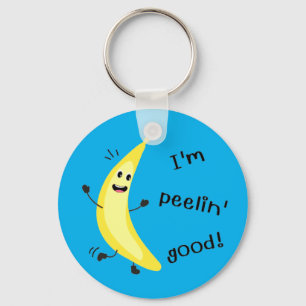 Jag är Peelins Bra! - Funny Fruit Pun Nyckelring