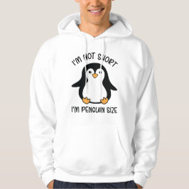 Jag är Penguin Storlek, Kort Girl. Hoodie