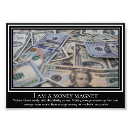 Jag är penningörspositiv offertutskrift fototryck