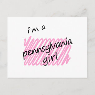 Jag är Pennsylvania Girl Vykort