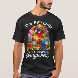 JAG ÄR PENSIONÄR Kl 5 ÖVERALLT Roligt T Shirt