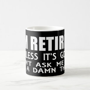 Jag Är Pensionär Såvida Det Inte Är Golf Kaffe Mug Kaffemugg