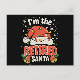Jag Är Pensionerade Tomte Jul Pensionering Xmas Helg Vykort