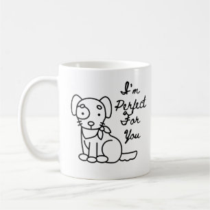 Jag är perfekt för dig Hund Coffee Mugg - Cute Pet