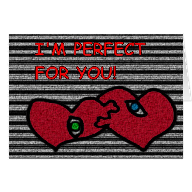 Jag är Perfekt för din Hälsningskort (Framsidan Horizontal)