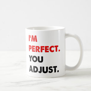 Jag är perfekt Rolig mugg