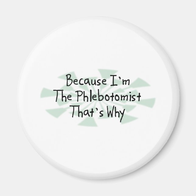 Jag är Phlebotomist Magnet (Framsidan)