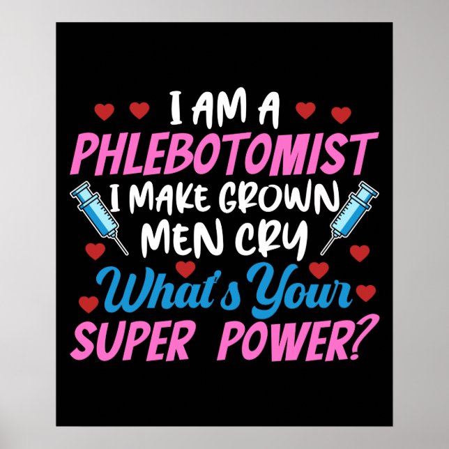 Jag är Phlebotomist Poster (Framsidan)