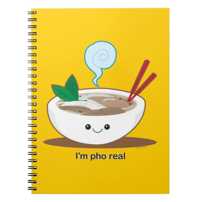 Jag är Pho Real Anteckningsbok Med Spiral (Framsidan)