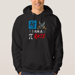 Jag är Pi-Rate Pi Day Math Hoodie